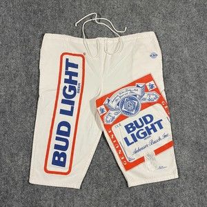 VINTAGE Bud Light Beer Sweet Sacks Linebacker Shorts 1991 Adult One Size OSFA